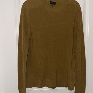 Club Monaco Men's Mustard Brown Crewneck Sweater